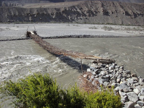 The Bridge on Bartang river. No comments